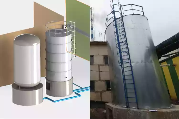 Накопительная ёмкость для технической воды утеплённая